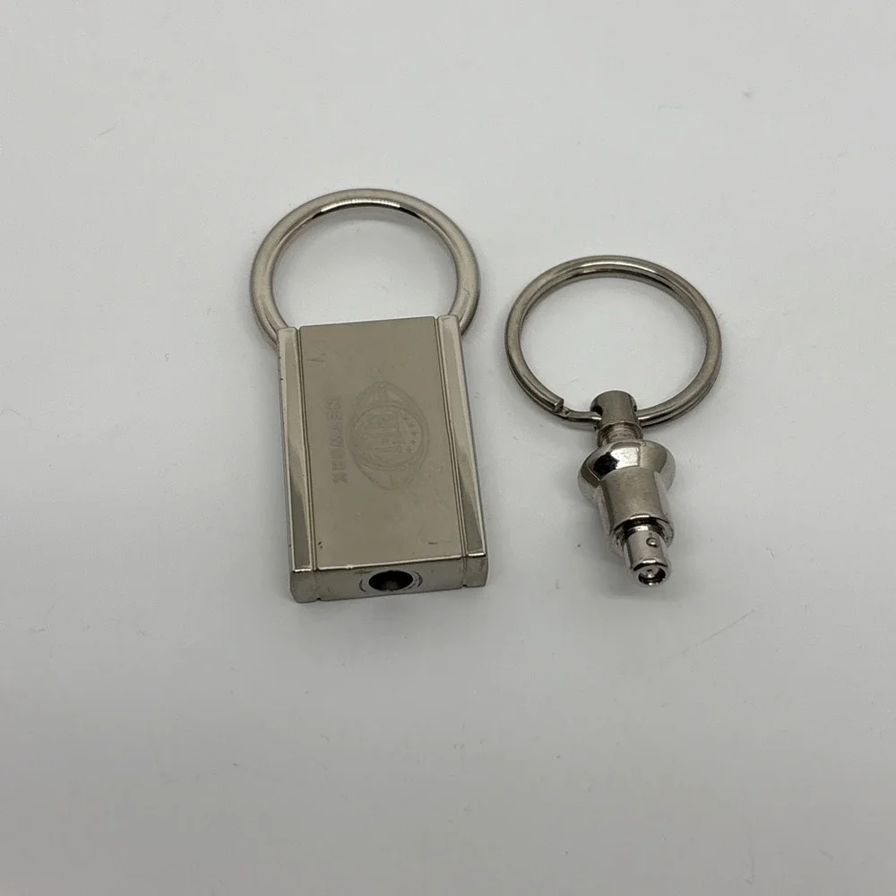 NFL NetworkKey Fob Silver Metal Shiny Key holder Detachable NFL Shield Logo Gift